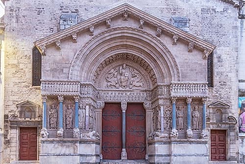 France, Provence, Arles. Saint-Trophime Church (formerly the cathedral of Arles.) Art Print